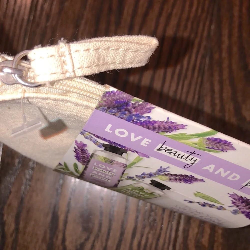 Love beauty and planet beauty bag hand lotion and cream set new